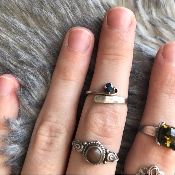 Brown Sterling Silver Ring - Size 9 - Picture 8 of 9